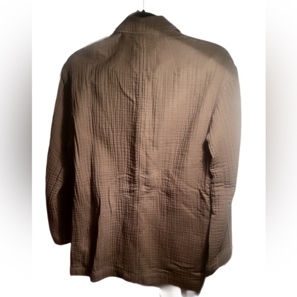 Madewell Olive Green Lightspun Dorset Slouchy Long Sleeve Olive Green Blazer XS - Picture 3 of 5